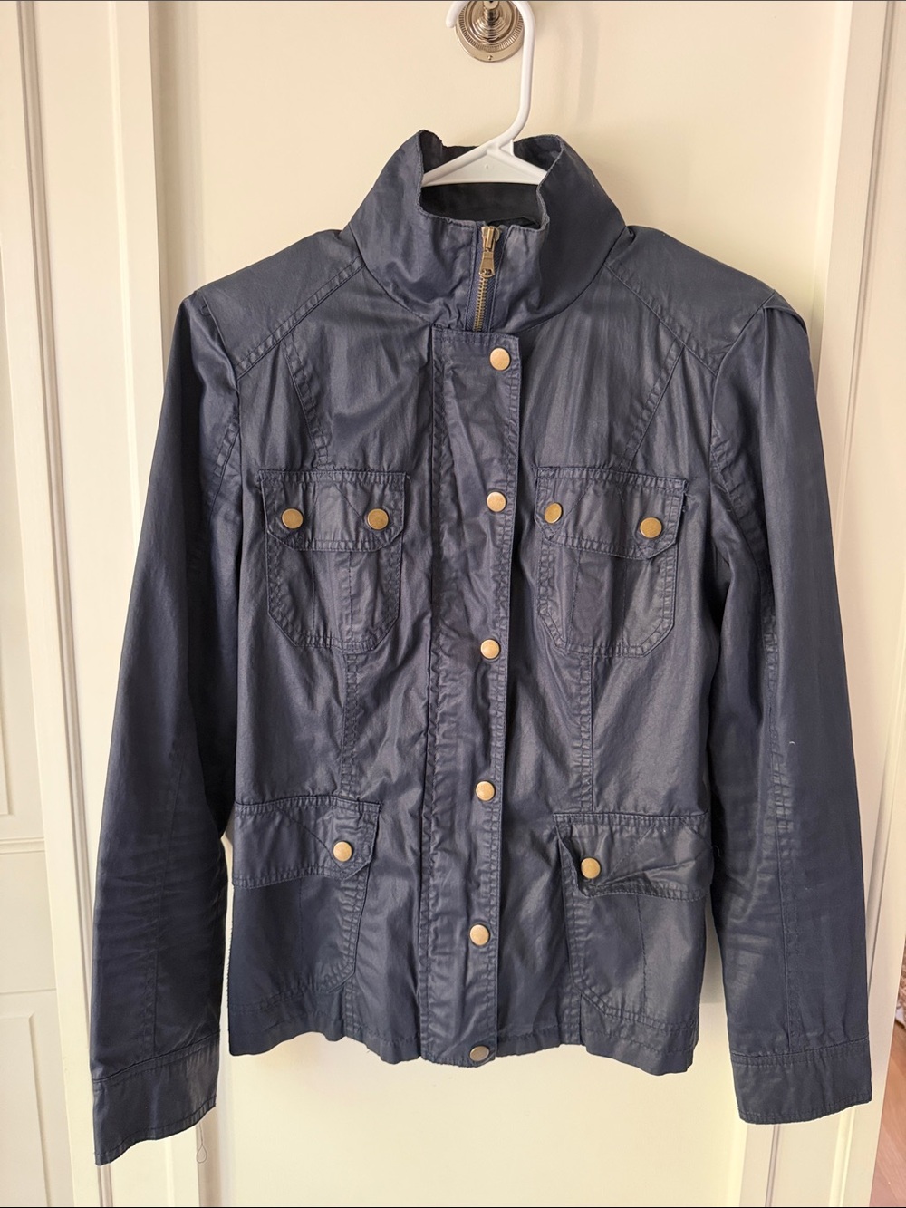 Women's Navy Utility Jacket - Casual Lightweight Coat size small
